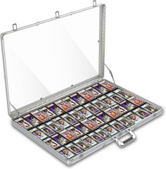 Card Display Case Large Aluminum 34″ L x 22″ W, Lockable Trading Card Case with