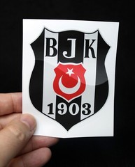 Turkish Super Lig Football Club Besiktas JK Crest Logo Sticker