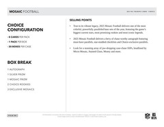 2025 PANINI MOSAIC FOOTBALL CHOICE BOX