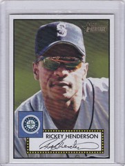 2001 Topps Heritage Baseball Card #191 Rickey Henderson Seattle Mariners – NM-Mt
