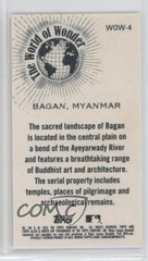 2023 Topps Allen & Ginter World of Wonder Minis Bagan Myanmar #WOW-4 0o6v