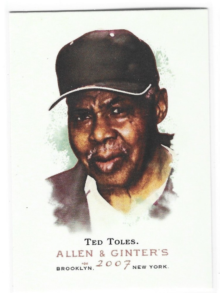 TED TOLES 2007 ALLEN & GINTER SHORT PRINT CRAWFORDS EAGLES RAMBLERS BUCKEYES D1