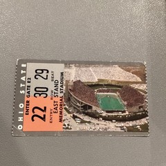 Ohio State Buckeyes Memorial Stadium Football Ticket Unknown Year