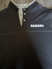 Tommy Bahama Men’s NFL Las Vegas Raiders Reversible 1/4 Button Sweater Size Xl