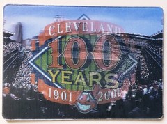 2001 Cleveland Indians “100 YEARS” ANNIVERSARY 3D Holographic Trading Card MINT