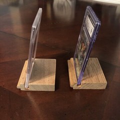 PSA Graded Card Stand Holder Display ⭐ 5-pack ⭐ Hardwood ⭐ Original Design