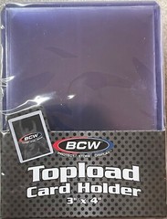 1 Pack 25 BCW 20 PT Std 3×4 Toploaders 1-TLCH-N 20 Pt.-Free Shipping Always!