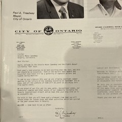 1977 California 500 Indy Car Race Program, Bobby Unser Cover