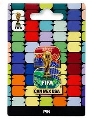 Official FIFA World Cup 2026 Lapel Pin Lot x4 USA Canada Mexico Licensed Pins