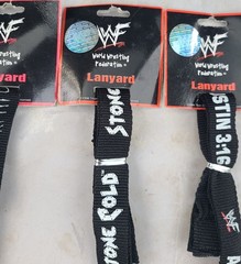 WWF WWE Attitude Era Stone Cold Austin 3:16 Vintage Lanyard Keyring Lot of 3 New