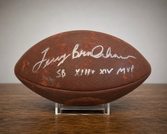 Terry Bradshaw Signed Wilson NFL Football SB XIII XIV MVP Inscription No COA