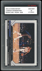 Victor Wembanyama/Joel Embiid 2023-24 Panini Instant 1st Graded 10 Rookie Card