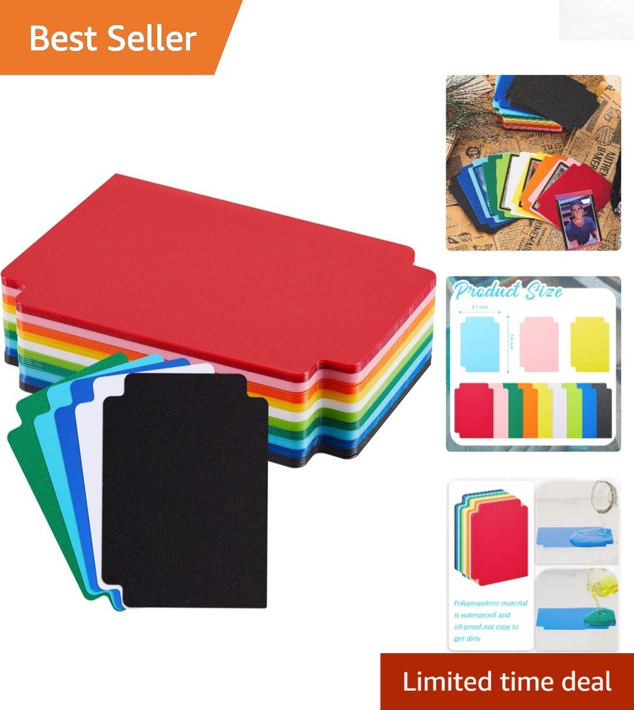 Store and Organize with 50 Durable Frosted Trading Card Dividers – 2.7 x 3.8 in