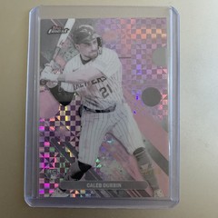 2025 Topps Finest Caleb Durbin Rookie Pearl X-Fractor /60 #80 Milwaukee Brewers