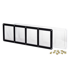 Guardhouse 4-Card Screwdown Holder 35pt Black Frame Quad Sports TCG