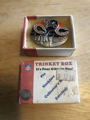 Chicago Bears Trinket Box (Jewelry – 4 Items In One)