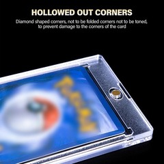 10Pack Magnetic Trading Sports Card Holders 55Pt-180Pt One-Touch UV Protection