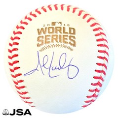💥John Lackey💥 Chicago Cubs Signed 2016 World Series Baseball Autograph —JSA