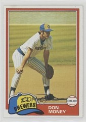 1981 O-Pee-Chee Gray Back Don Money #106 0m8e