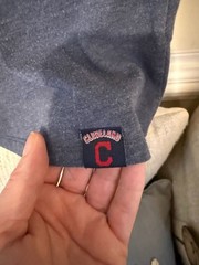 Nike MLB Cleveland Indians Tri-Blend 3/4 Sleeve Raglan Baseball T-Shirt