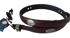 Florida Gators Zep-Pro Men’s Genuine Leather Belt Brown Size 36 Lizard Print NEW
