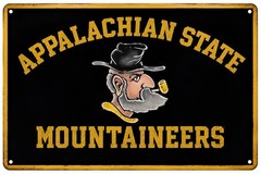 Appalachian State Mountaineers Metal Sign Wall Decor 12x8in Metal Sign Poster