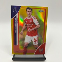 2026 Topps Chrome Premier League #18 Martin Zubimendi Yellow /275 Arsenal