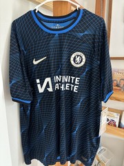 🇬🇧Nike Chelsea FC Cole Palmer#20 2023/2024 Away Jersey EPL Patches Rare XXL