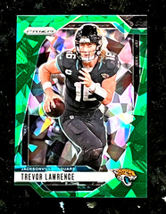 2024 Panini Prizm Trevor Lawrence Green Cracked Ice Jacksonville Jaguars #129