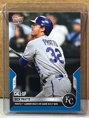 2022 TOPPS NOW #810 NICK PRATTO KANSAS CITY ROYALS Call-Up Blue Parallel 5/49