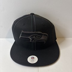 New Era Seattle Seahawks Black Multicolored Stitching Adjustable Snapback Hat