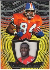 1997 PACIFIC INVINCIBLE SILVER PARALLEL # 46 * SHANNON SHARPE * DENVER BRONCOS