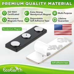 EcoEarth – Name Tag Magnets – 1.75 x 0.5in, 500 PK – Premium Name Tag Holders wi