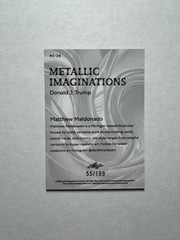 Donald J. Trump 2026 Leaf Metallic Imaginations MI-29 Red Prismatic /199 Nirvana