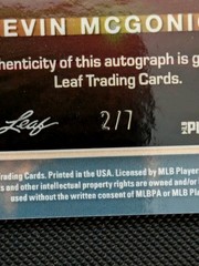 2025 Leaf Baseball Nation A New Dawn Kevin McGonigle Auto 2/7 SSP Low Numbered