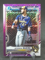JEFERSON QUERO 2021 BOWMAN CHROME PROSPECTS FUCHSIA REFRACTOR /199 BREWERS QQ