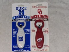 NCAA VARIOUS TEAMS TALKING BOTTLE OPENERS CLEMSON OREGON WISCONSIN NIP