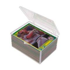 (1 Brand New) BCW 100-Card Hinged Box Plastic Case Holder For Trading Cards