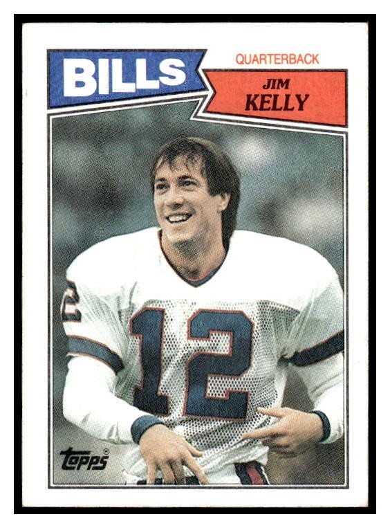 1987 Topps 362 Jim Kelly Rookie RC Buffalo Bills Super Bowl Hall of Fame