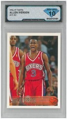 1996-97 Topps ALLEN IVERSON #171 Rookie RC 💎 DSG 10 Gem Mint
