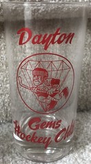 Vintage Dayton Gems Hockey Club IHL Glass 1960s Stadium Giveaway Minor League