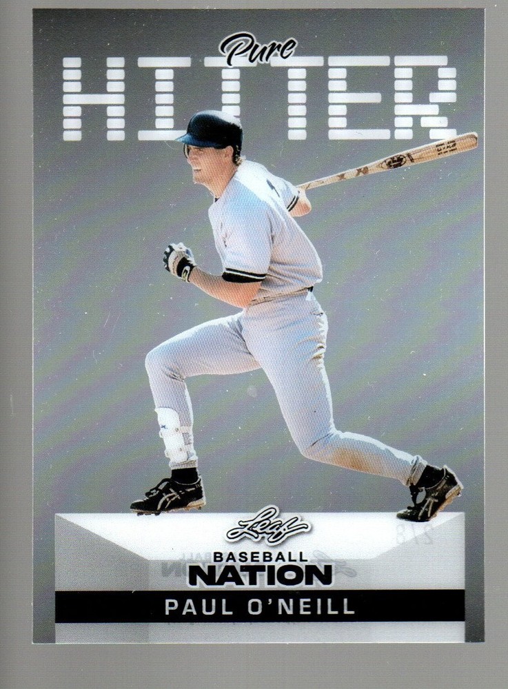 2025 Leaf Nation Pure Hitter Clear Prismatic #PB-24 Paul O’Neill 2/8
