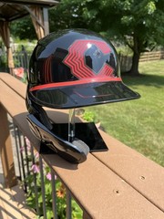 Cincinnati Reds MLB Custom Display Black Helmet LH Hitter with Jaw Guard, #44