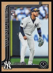 Jorbit Vivas 2025 Topps Update Gold #US258 #/2025 – New York Yankees
