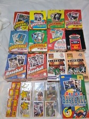 1984-1995 TOPPS BASEBALL CARDS 13 WAX PACKS PLUS 3 RAK PACKS GREAT COLLECTION