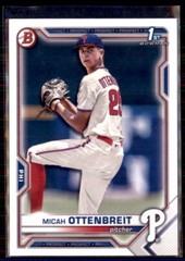 2021 Bowman Draft Paper Micah Ottenbreit #BD-170 5 Card Lot