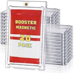 20-PACK Booster Pack Protector One Touch Card Holder, Magnetic Display Holder Bo