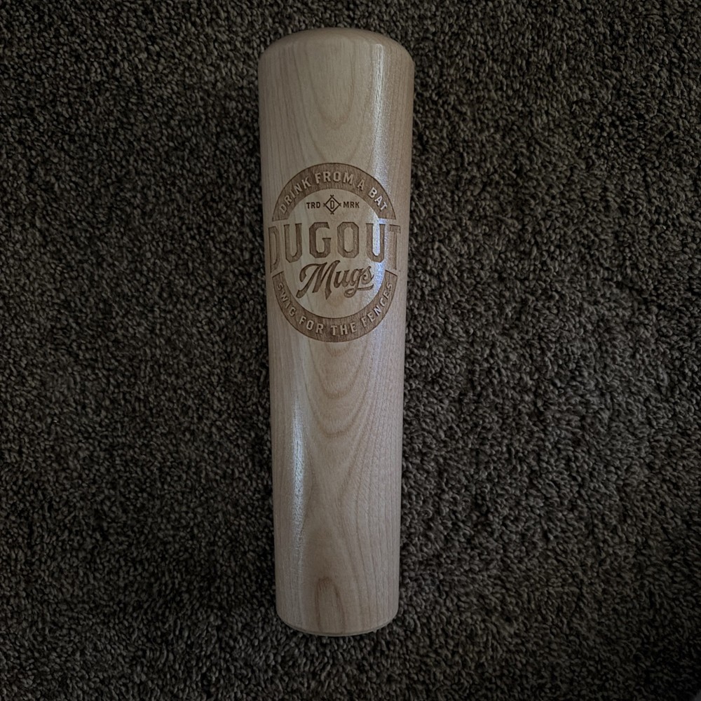 Dugout Mugs Baseball Bat Drinking Mug 12 oz Logo Laser Engraving Cup