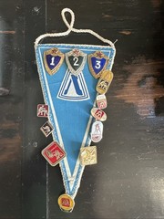 Russian Olympic Wrestling Pins Vintage 1980s