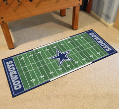 Dallas Cowboys Football Field Runner Mat 72″x30″ -NFL Licensed- Rug Gift Carpet